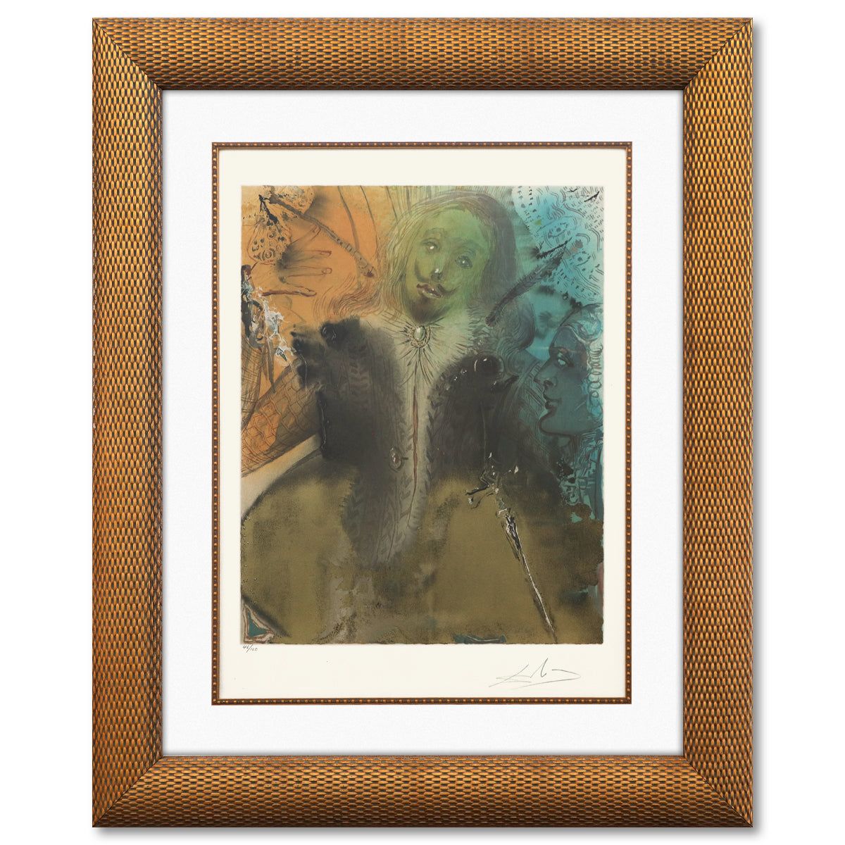 Salvador Dali- Original Lithograph "Damis' Delema"