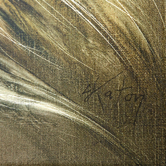 Martin Katon- Giclee on Canvas "White Lion"