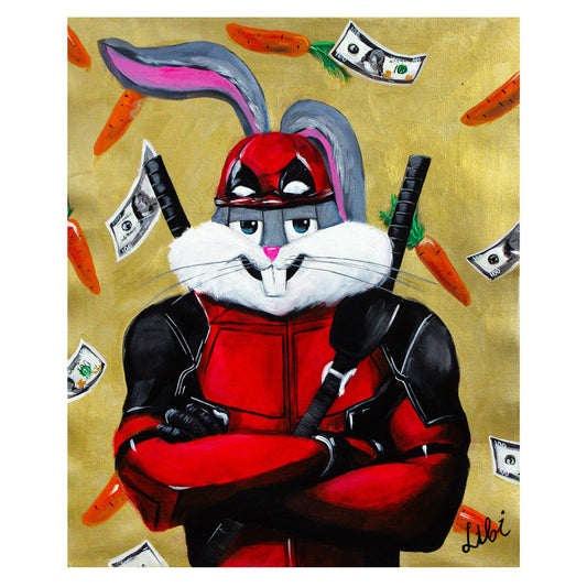 Libi- Original Acrylic on Canvas "Ninja"