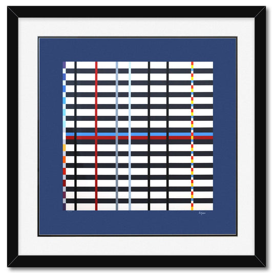 Yaacov Agam- Silkscreeen Serigraph "Homage to Mondrian"