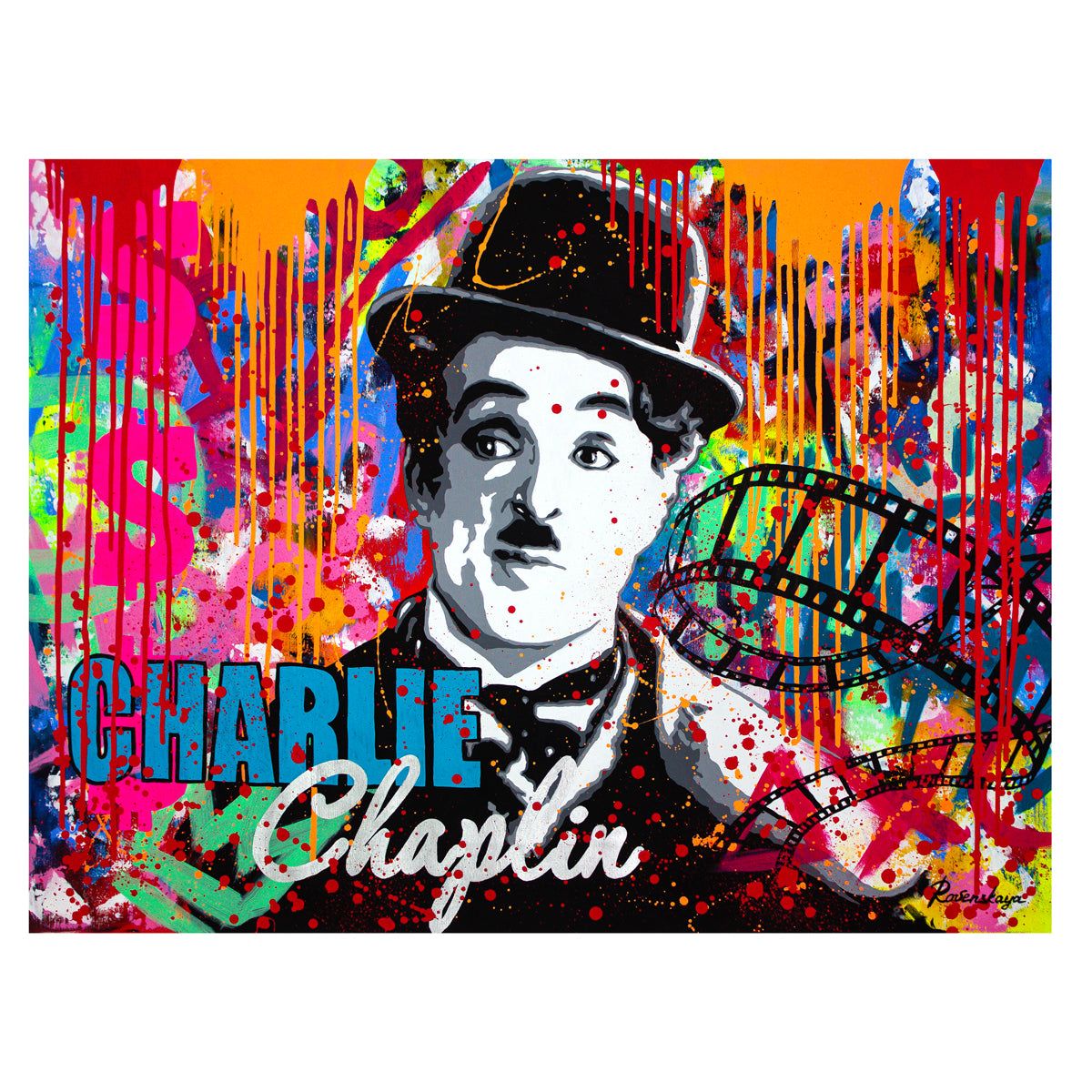 Nastya Rovenskaya- Original Oil on Canvas "The Great Charlie"