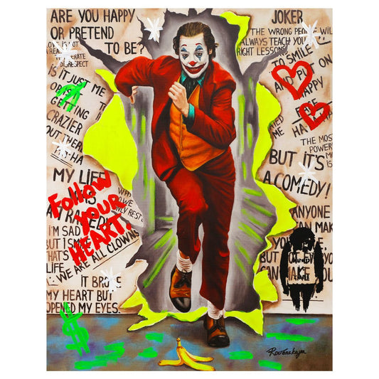 Nastya Rovenskaya- Mixed Media "Joker"
