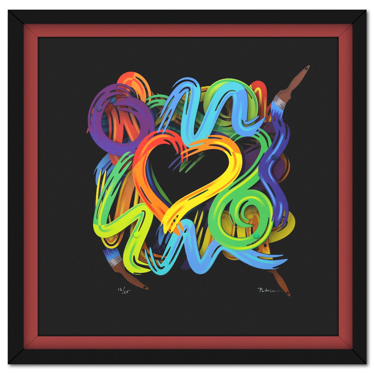Patricia Govezensky- 3D Multilayered Woodcut "Colors of Love"