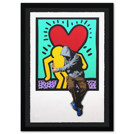 Hijack- Serigraph in Colors on Paper "BFF"