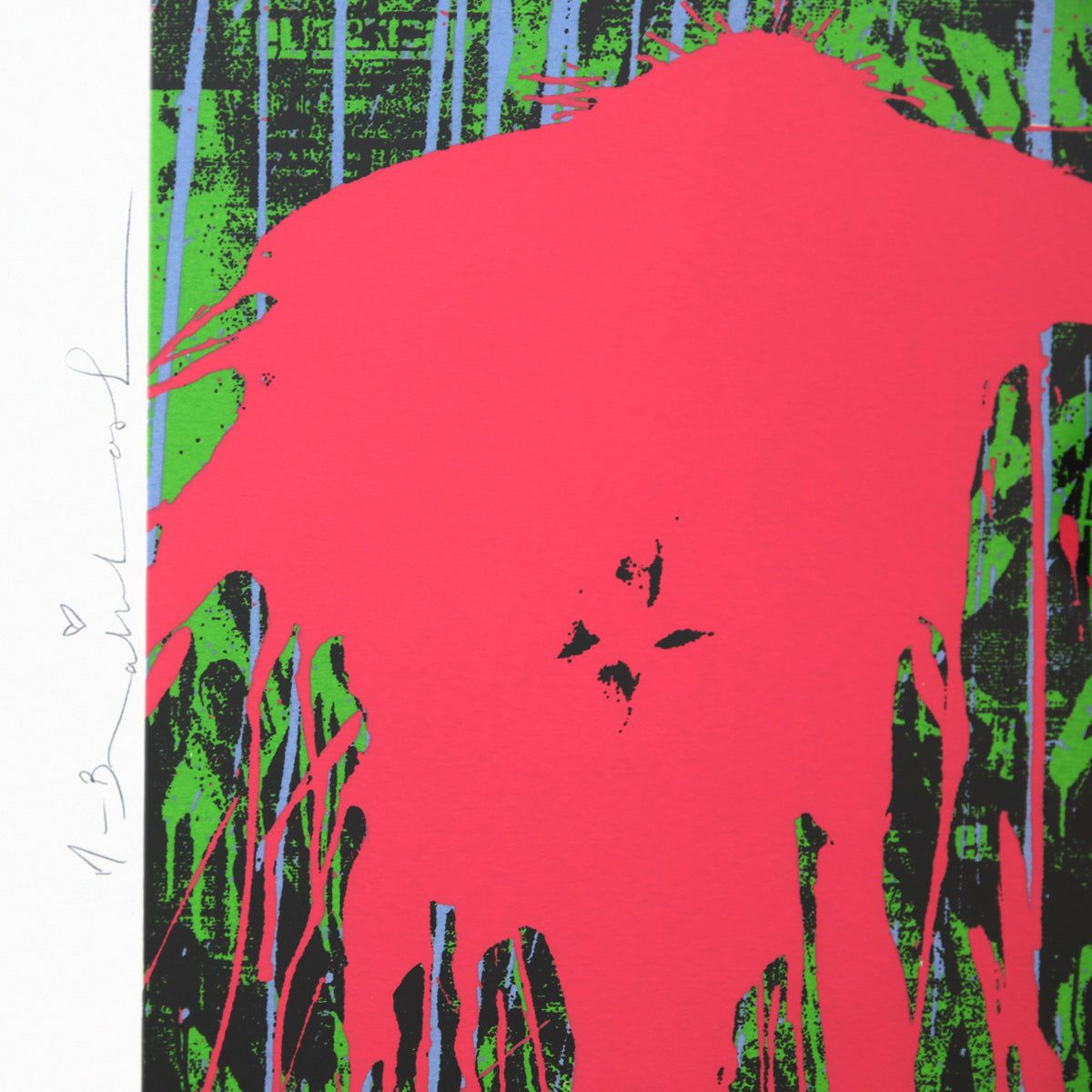Mr Brainwash- Silkcreen on Paper "Flowarh$ - II (D), 2021"