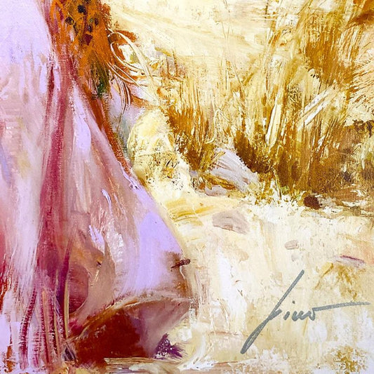 Pino (1939-2010) "Family Retreat" Limited Edition on Canvas, Numbered and Hand Signed with Certificate of Authenticity.