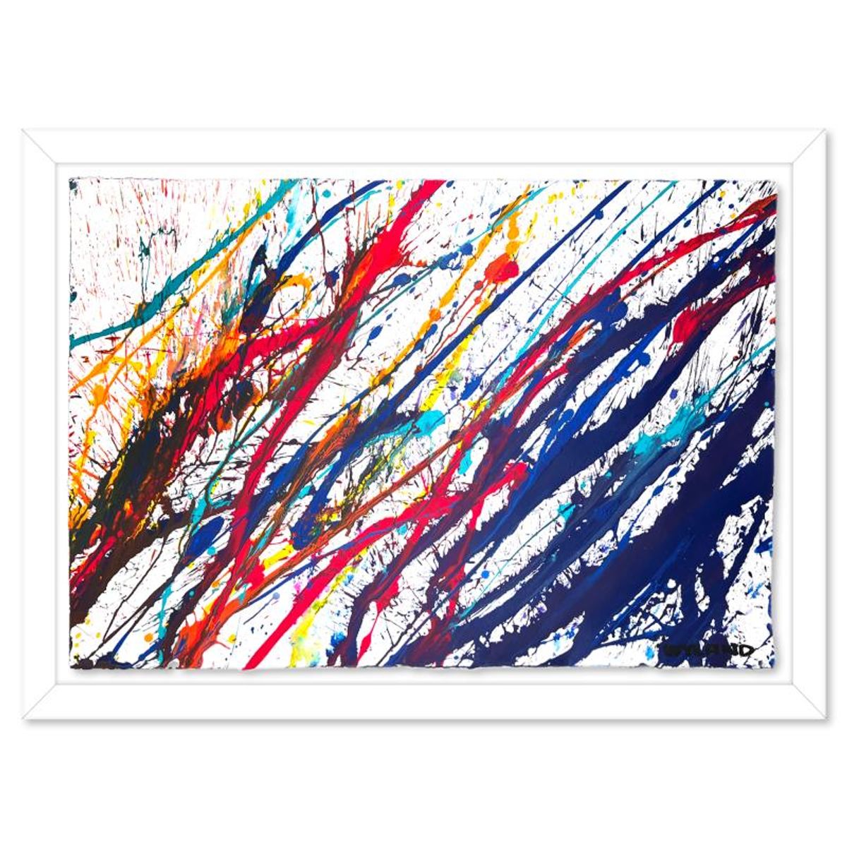 Wyland- Original Watercolor Painting on Deckle Edge Paper "Untitled"