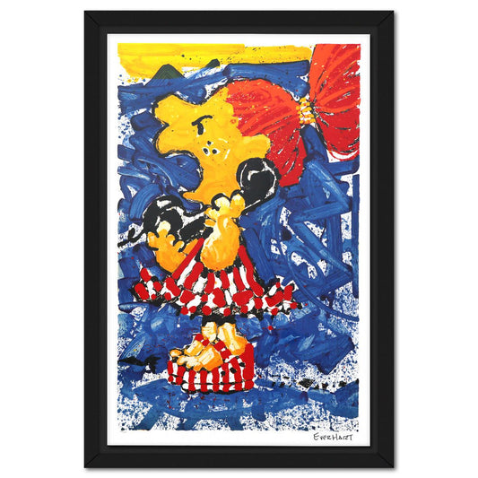 Tom Everhart- Hand Pulled Original Lithograph "1-800 My Hair is Pulled Too Tight"