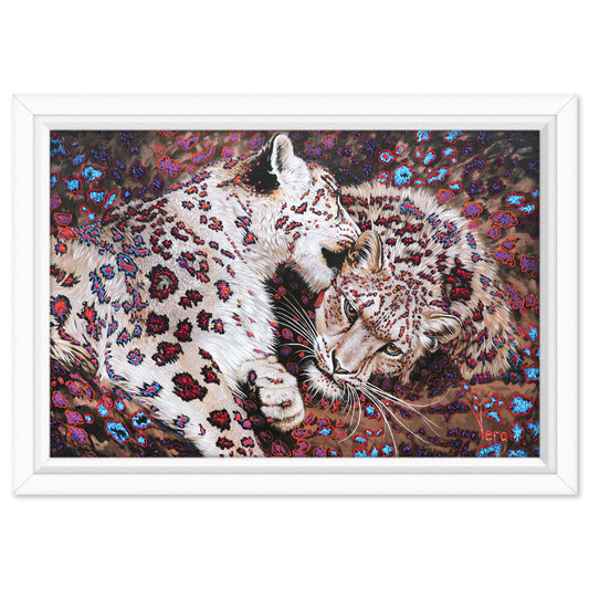 Vera V. Goncharenko- Original Oil on Canvas "Snowy Embrace"