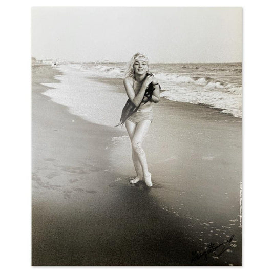 George Barris (1922-2016), "Marilyn Monroe: The Last Shoot" Hand Signed Photograph Printed from the Original Negative, with Letter of Authenticity