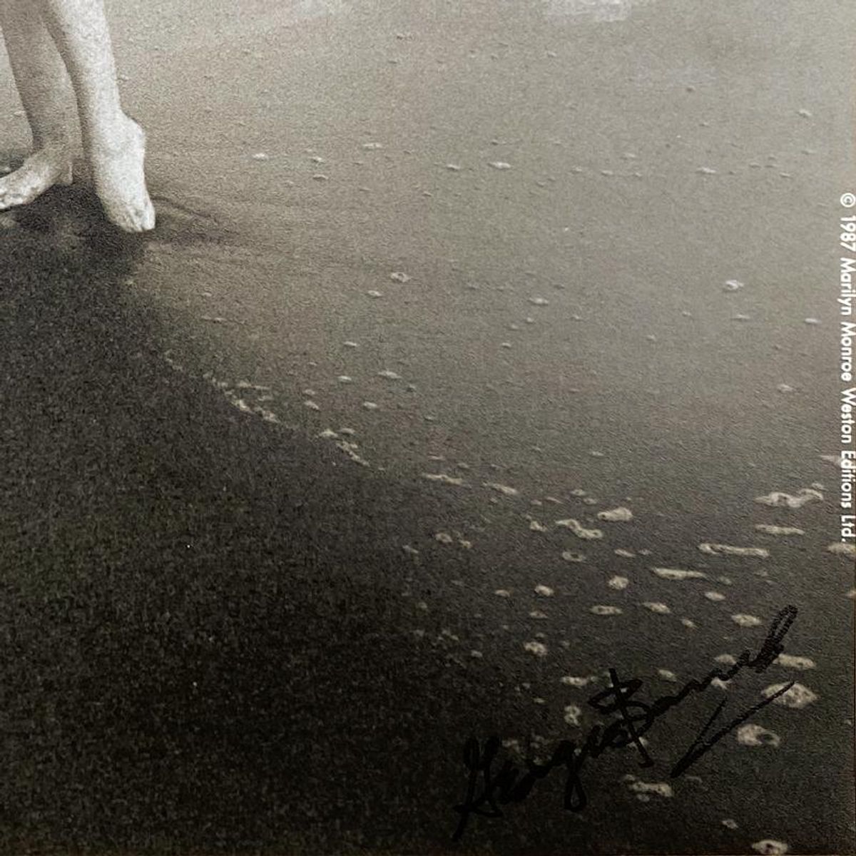 George Barris (1922-2016), "Marilyn Monroe: The Last Shoot" Hand Signed Photograph Printed from the Original Negative, with Letter of Authenticity