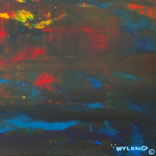 Wyland- Original Watercolor Painting on Deckle Edge Paper "Abstract"