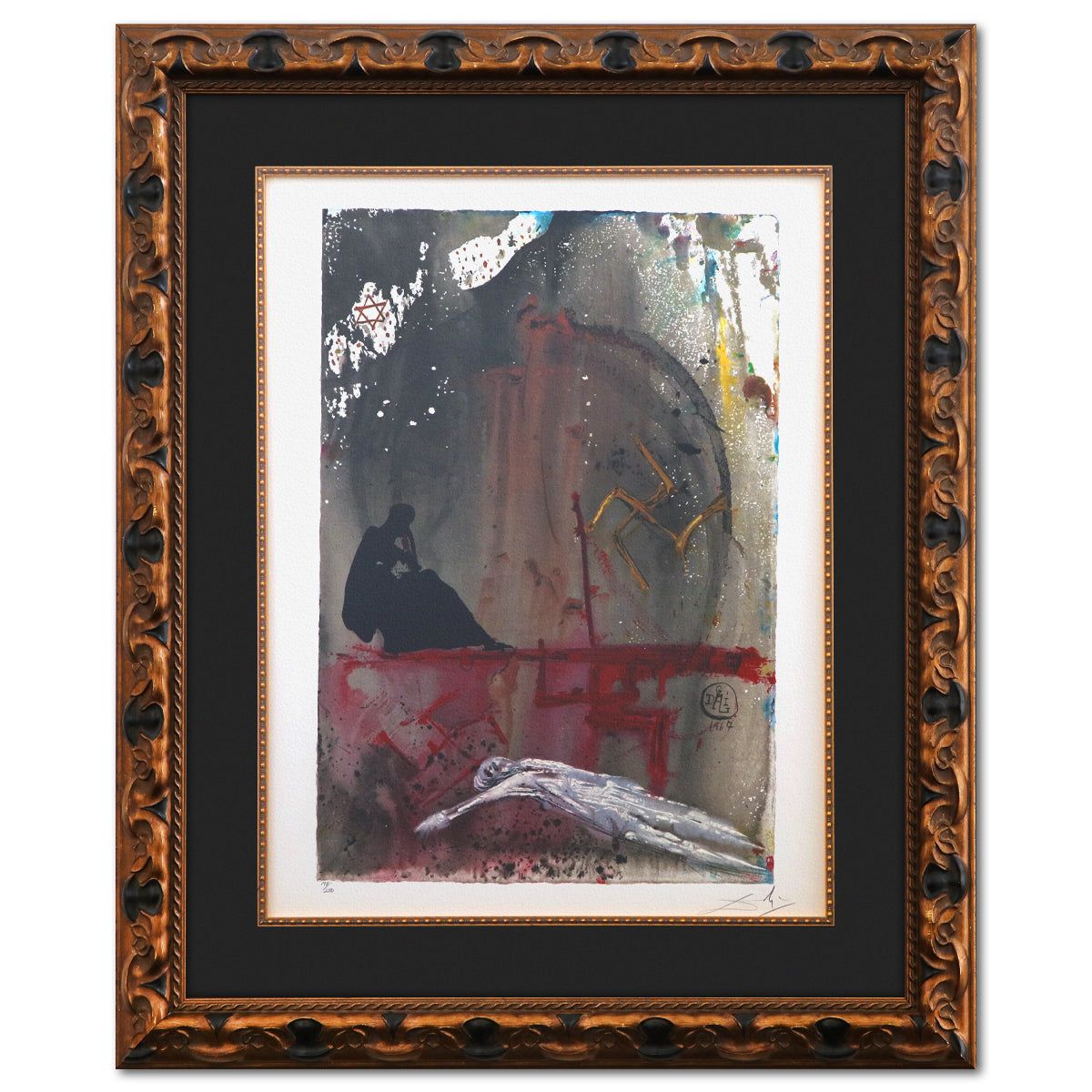 Salvador Dali- Original Lithograph "Thou Has Laid Me"
