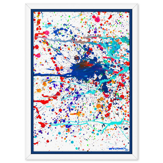 Wyland- Original Painting on Canvas "Vibrant Reef Abstraction"