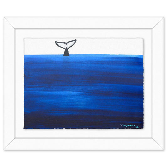 Wyland- Original Sumi Ink Painting "Whale Tail"