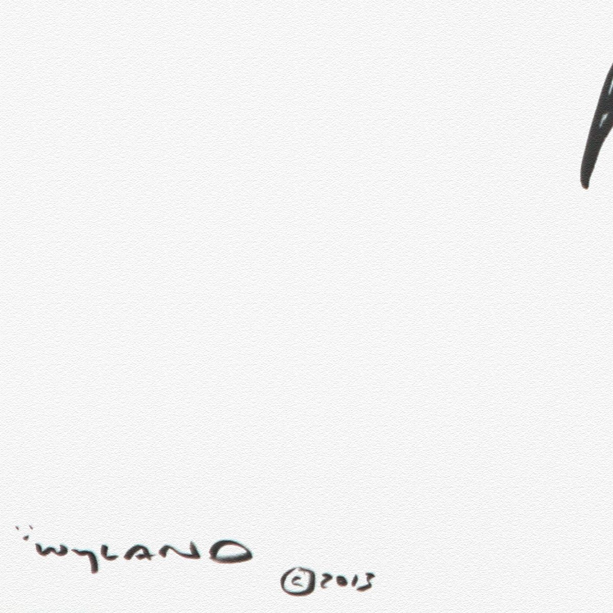 Wyland- Original Sumi Ink Painting "Sail Fish"