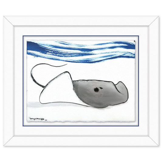 Wyland- Original Sumi Ink Painting "Manta"