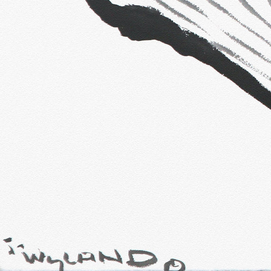 Wyland- Original Sumi Ink Painting "Humpback"