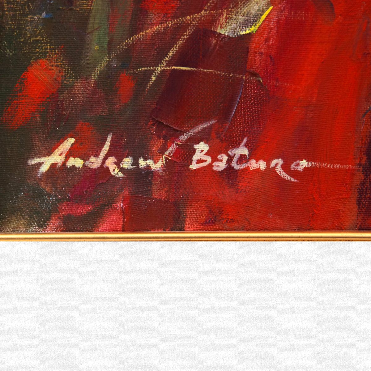 Andres Baturo- Original Oil on Canvas "Black Lace Shawl"