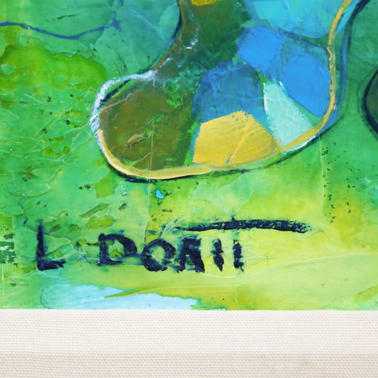 Dorit Levy- Original Mixed Media on Paper "Saxophonist"