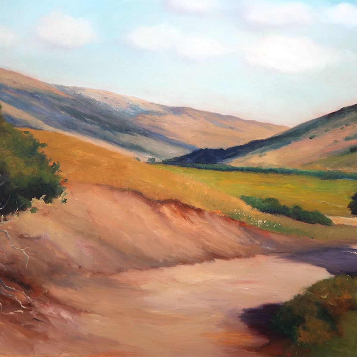 Robert White- Original Oil on Canvas "Hills Over Carmel"