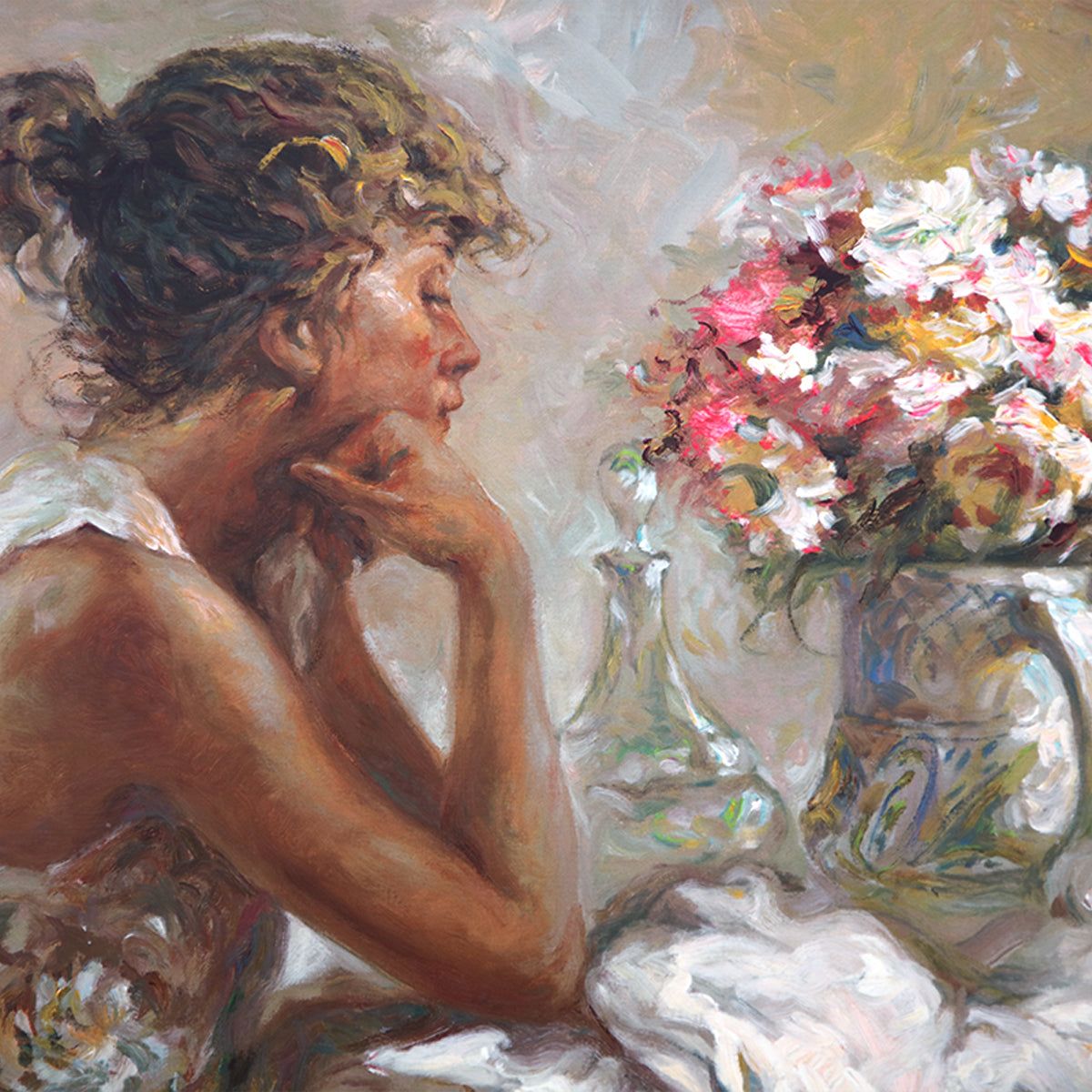 Royo- Serigraph "Pensativa"