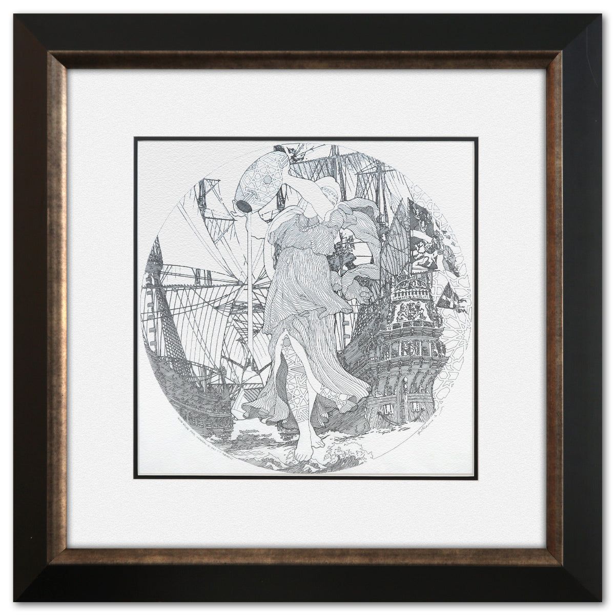 Guillaume Azoulay- Original Sketch "Aubrey Estude pour Versan"