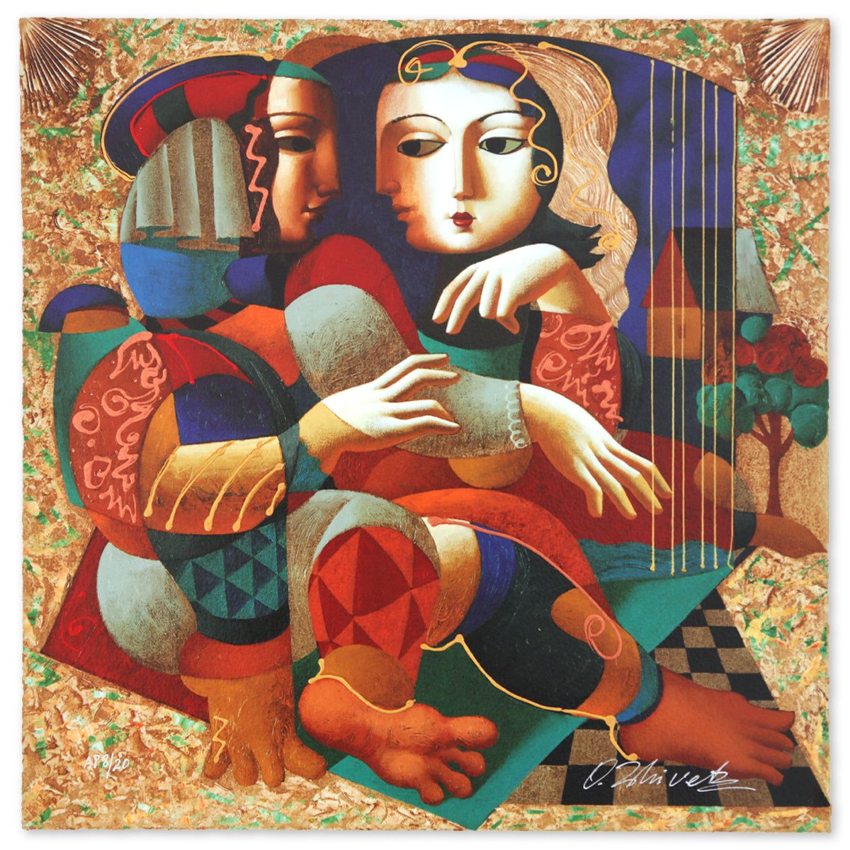 Oleg Zhivetin- Silkscreen "Friends"