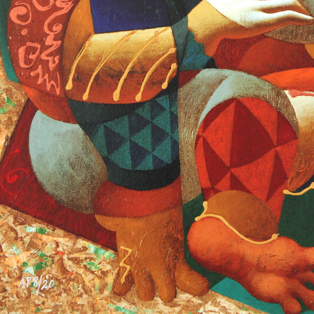 Oleg Zhivetin- Silkscreen "Friends"