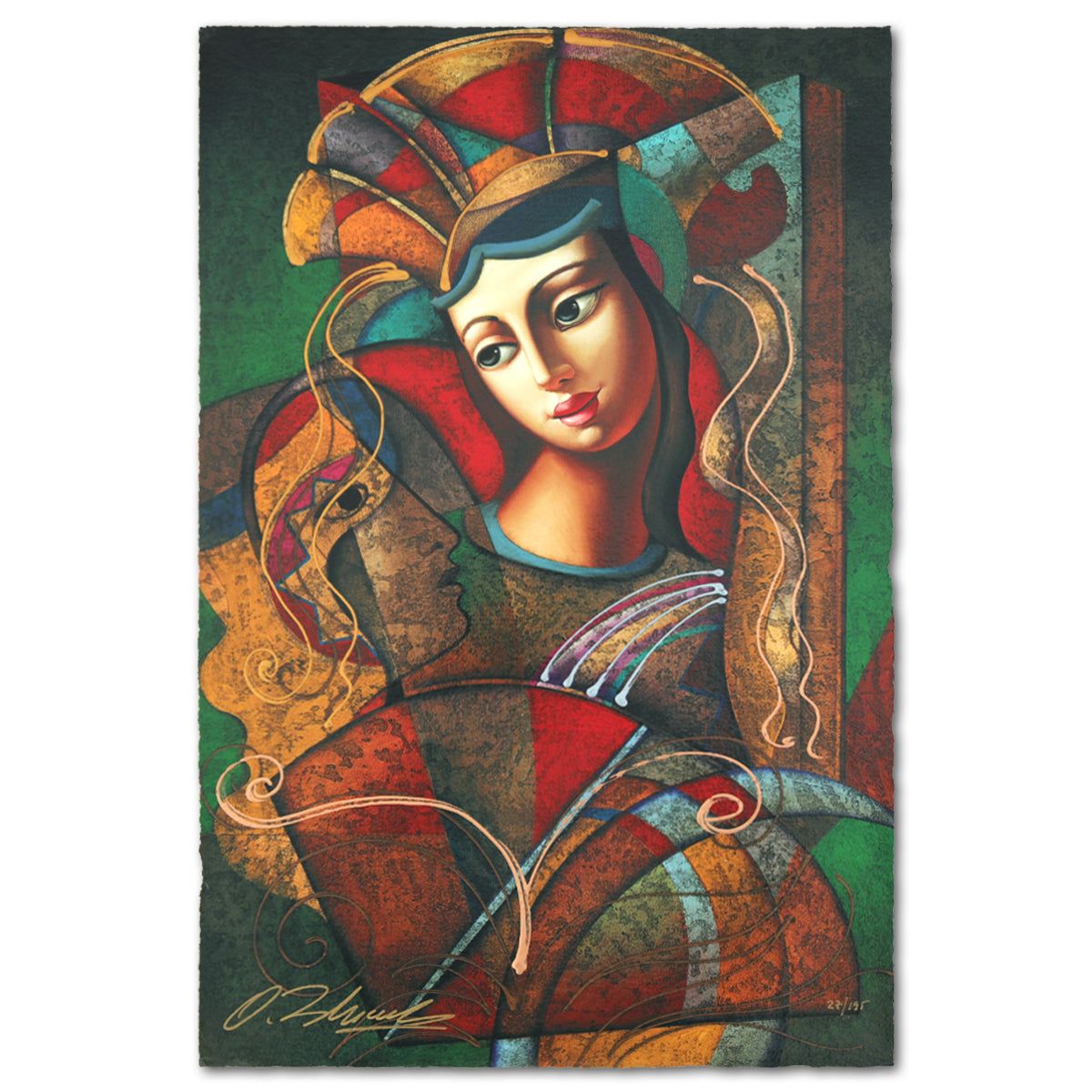 Oleg Zhivetin- Silkscreen "Thoughtfulness"