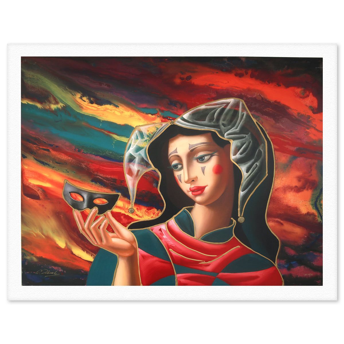 Oleg Zhivetin- Silkscreen "Masking Ball"
