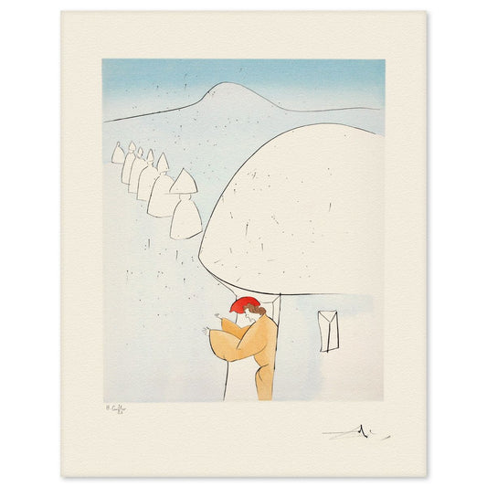 Salvador Dali- Etching "Rokujiso"