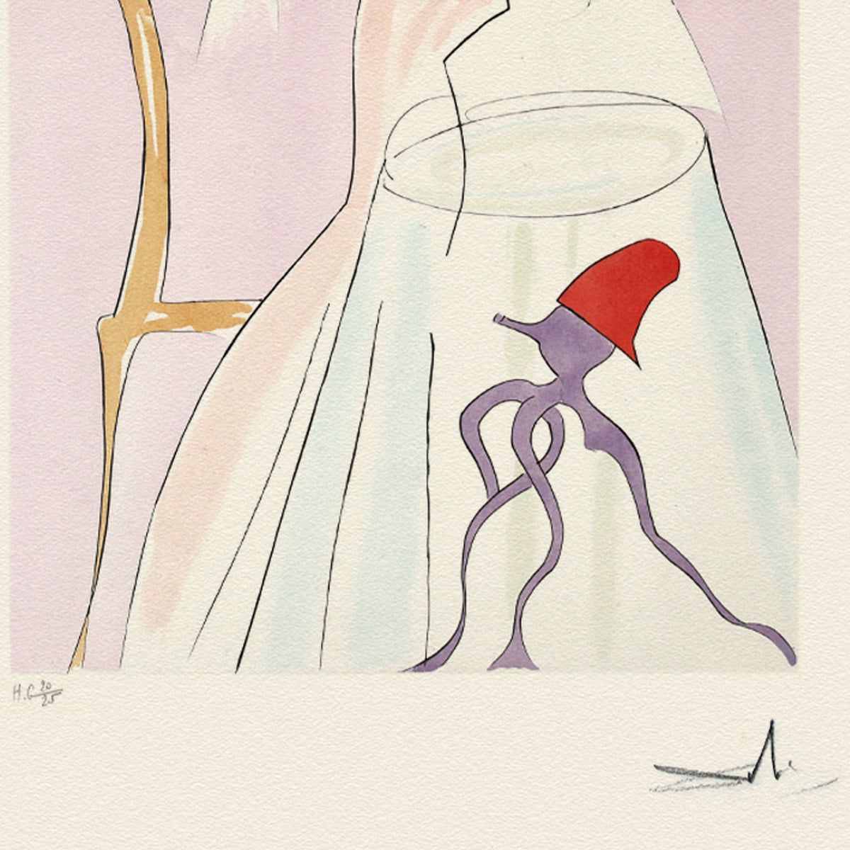 Salvador Dali- Etching "Urashima Taro"