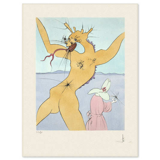 Salvador Dali- Etching "Shunboshi Little One-Inch"