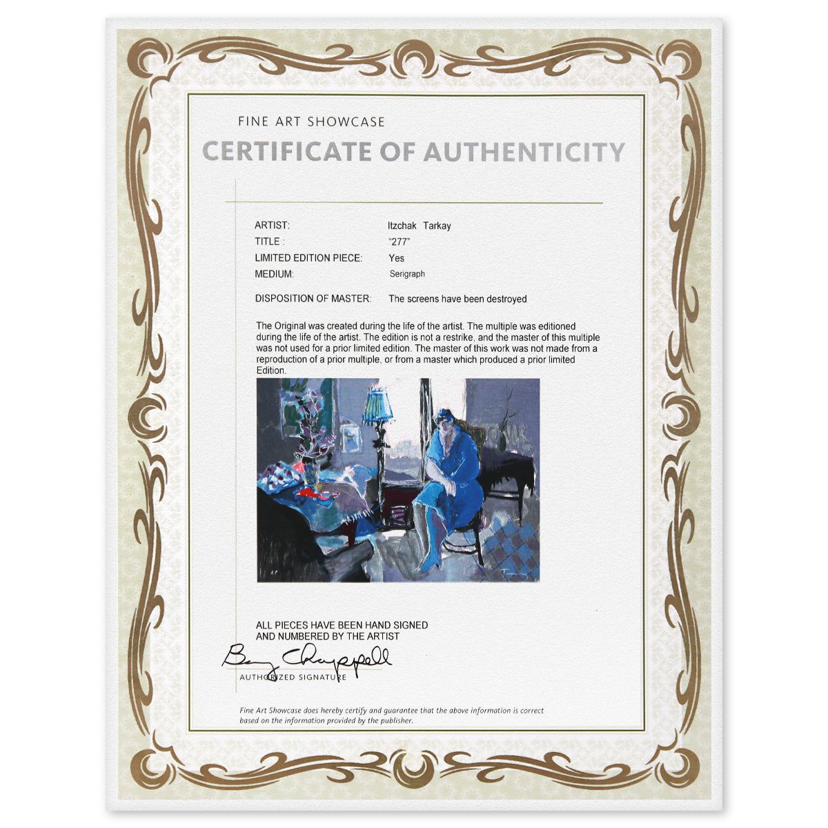 Itzchak Tarkay- Serigraph "277"