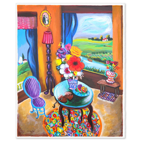 Shlmo Alter- Serigraph "Music Room"