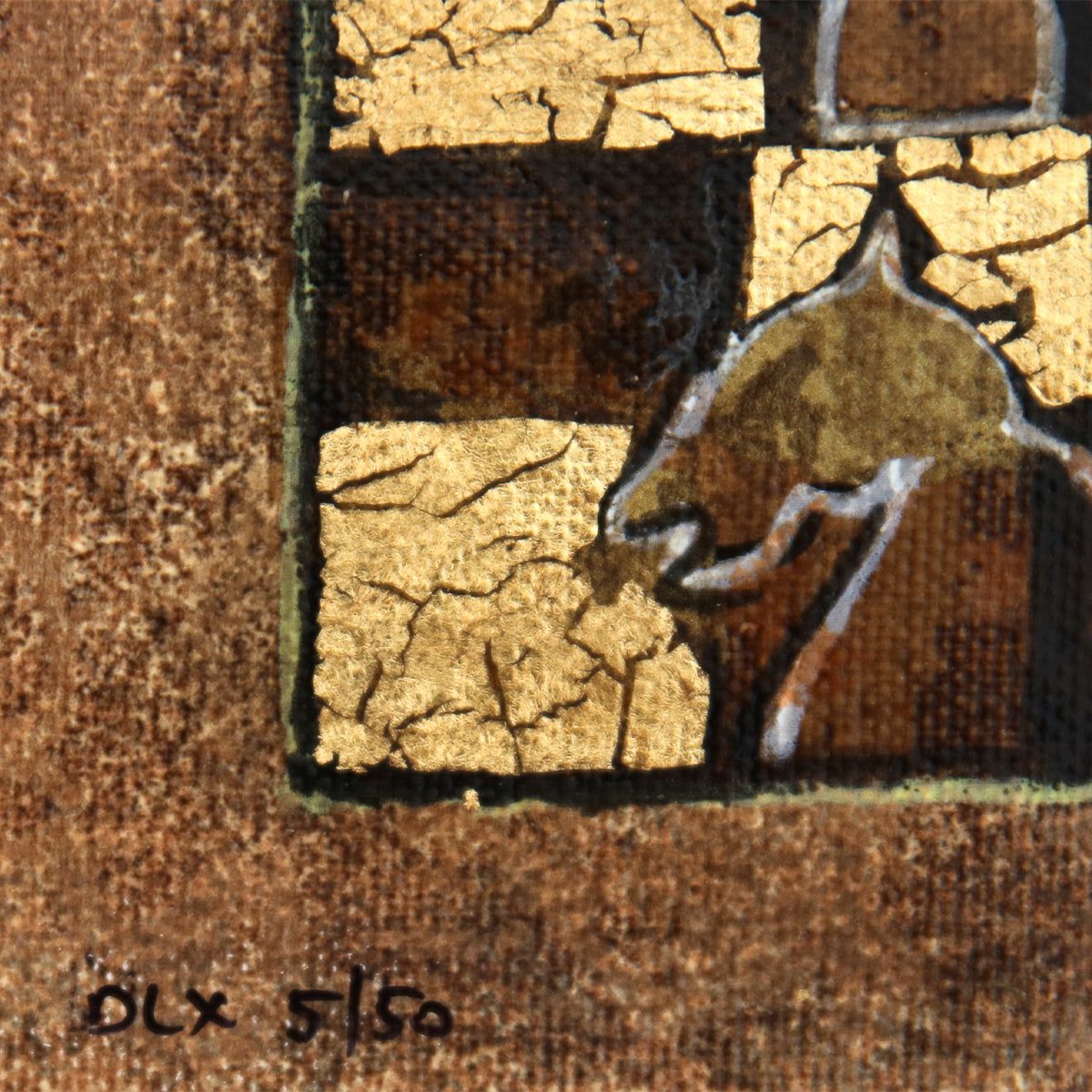 Dorit Levy- Hand Embelished Serigraph on Canvas "Chess Players"