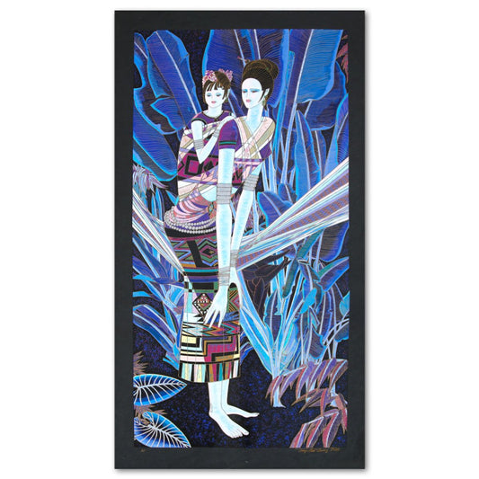 Ting Kuang- Silkscreen "Moming Walk"