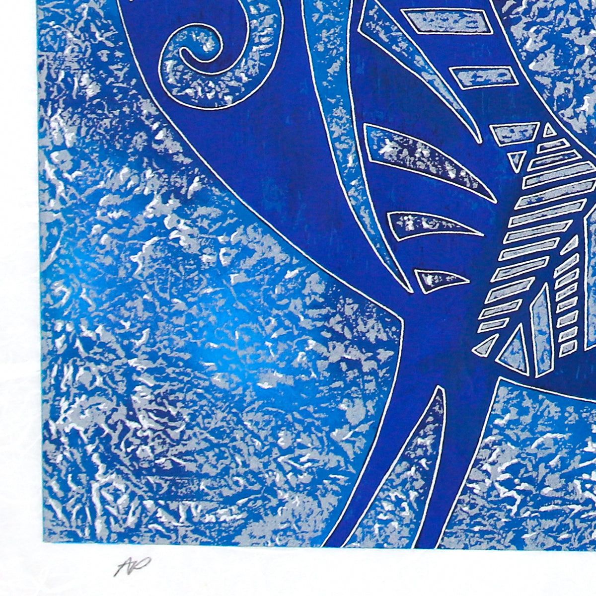 Ting Kuang- Silkscreen "Peacock and Flowers"