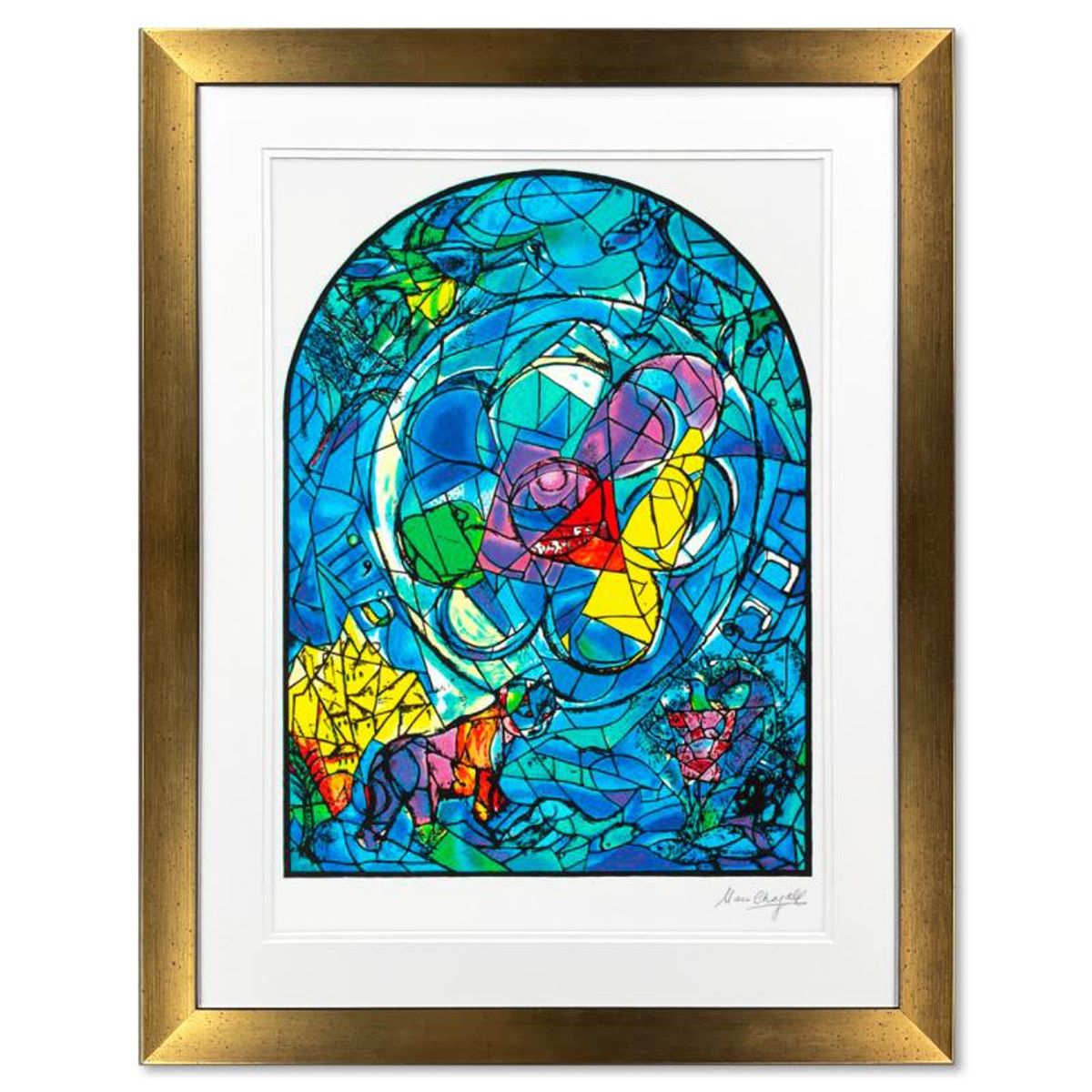 Marc Chagall (1887-1985), "Benjamin" Framed Limited Edition Serigraph with Letter of Authenticity.