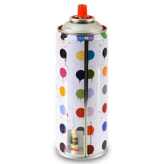 Mr. Brainwash, "Hirst Dots (Red)" Limited Edition Hand Painted Spray Can with Plate Signature.