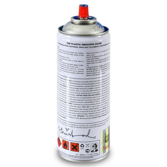 Mr. Brainwash, "Mona Lisa (Blue)" Limited Edition Hand Painted Spray Can with Plate Signature.