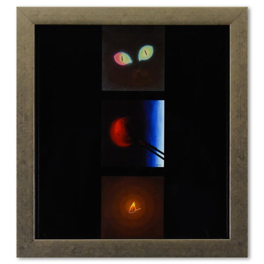 Victor Vasarely (1908-1997), "Etude De Lumiere - 2, Incandescence, Etude De Lumiere de la serie Graphismes 1" Framed 1977 Heliogravure Print with Letter of Authenticity