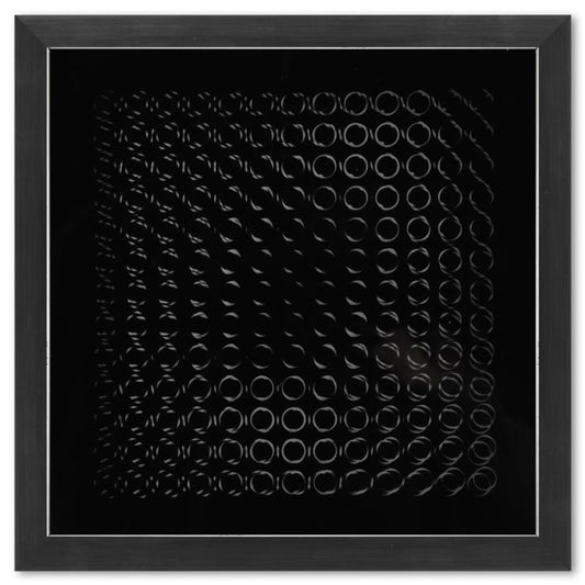 Victor Vasarely (1908-1997), "Trois Dimensions Optique de la serie Cinetiques" Framed 1973 Dimensional Art with Letter of Authenticity