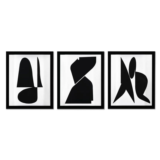 Victor Vasarely (1908-1997), "Dorog, Donan, et Kandahar de la serie Etres Ou Fantomes (Triptych)" Framed 1973 Heliogravure Prints with Letter of Authenticity