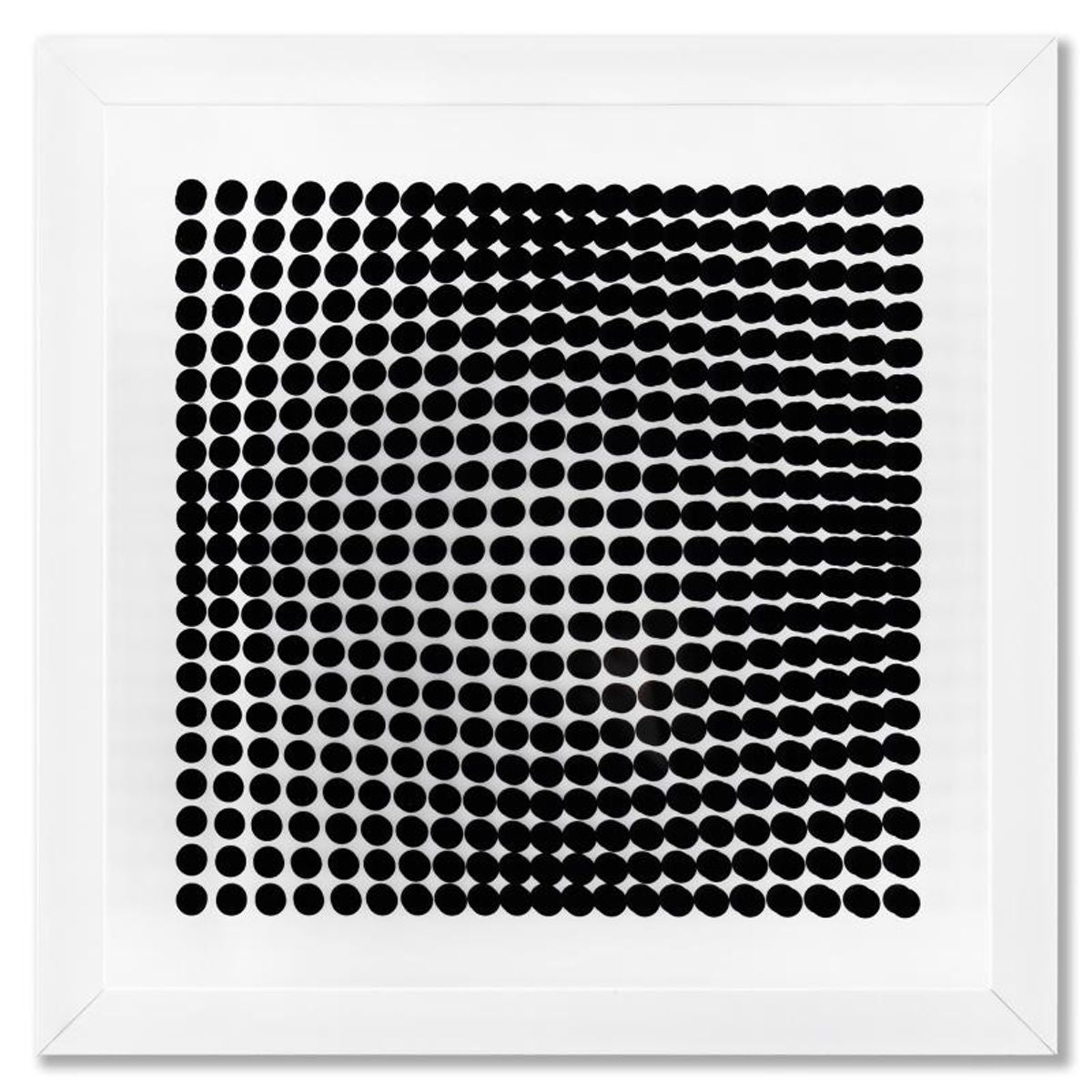 Victor Vasarely (1908-1997), "Trois Dimensions Optique de la serie Cinetiques (Set of 8)" Framed 1973 Dimensional Art with Letter of Authenticity