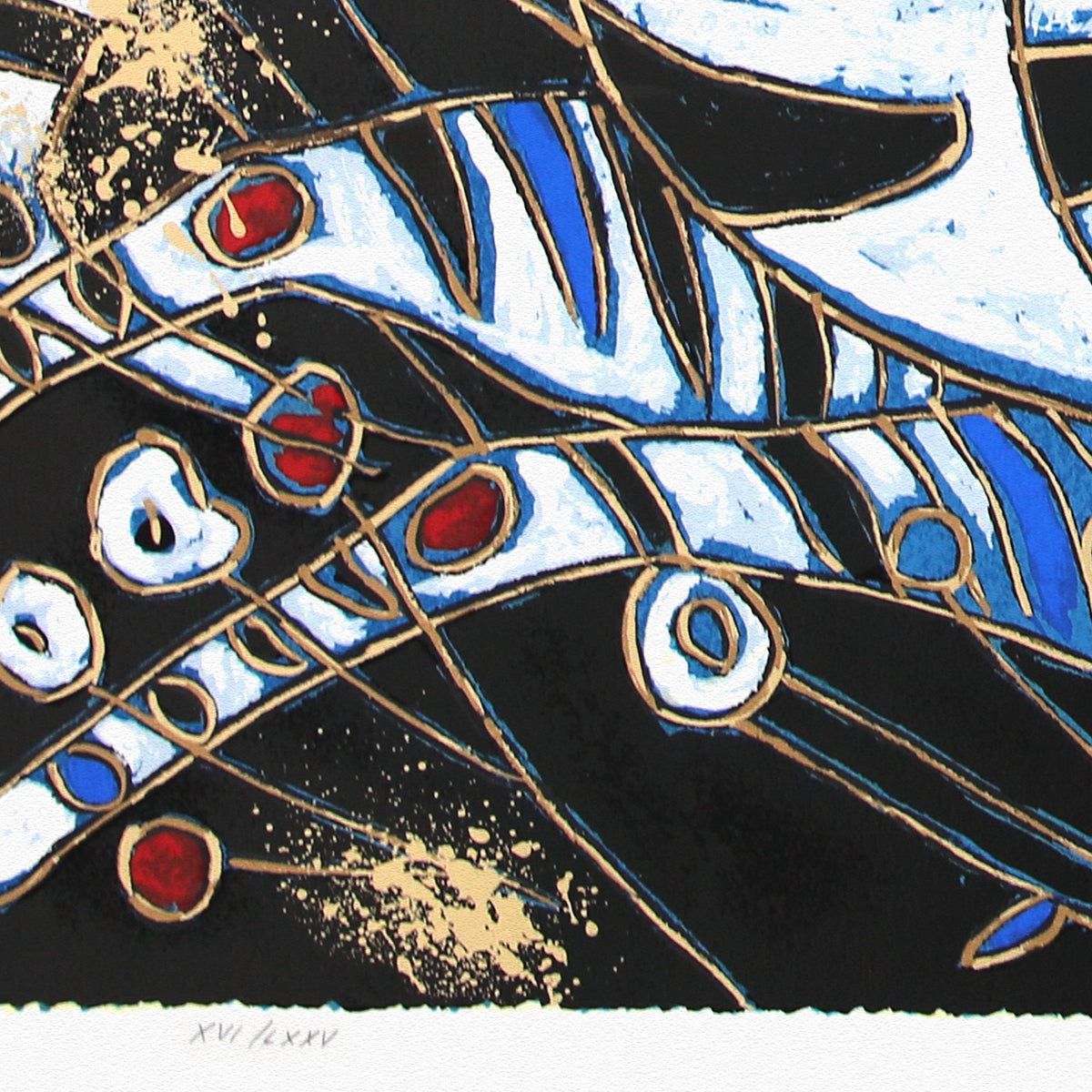 Jian Tie Feng- Silkscreen "Imperial Zebras"