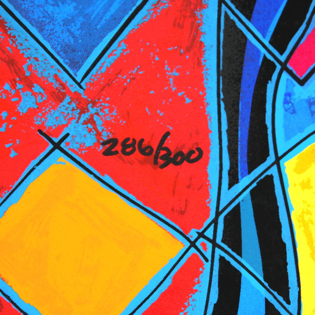 Jian Tie Feng- Silkscreen "Beauty and  Flowers"