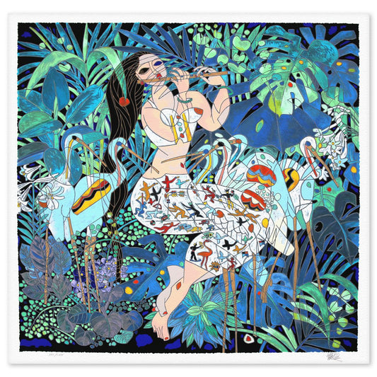Jian Tie Feng- Silkscreen "Esmeralda Forest"