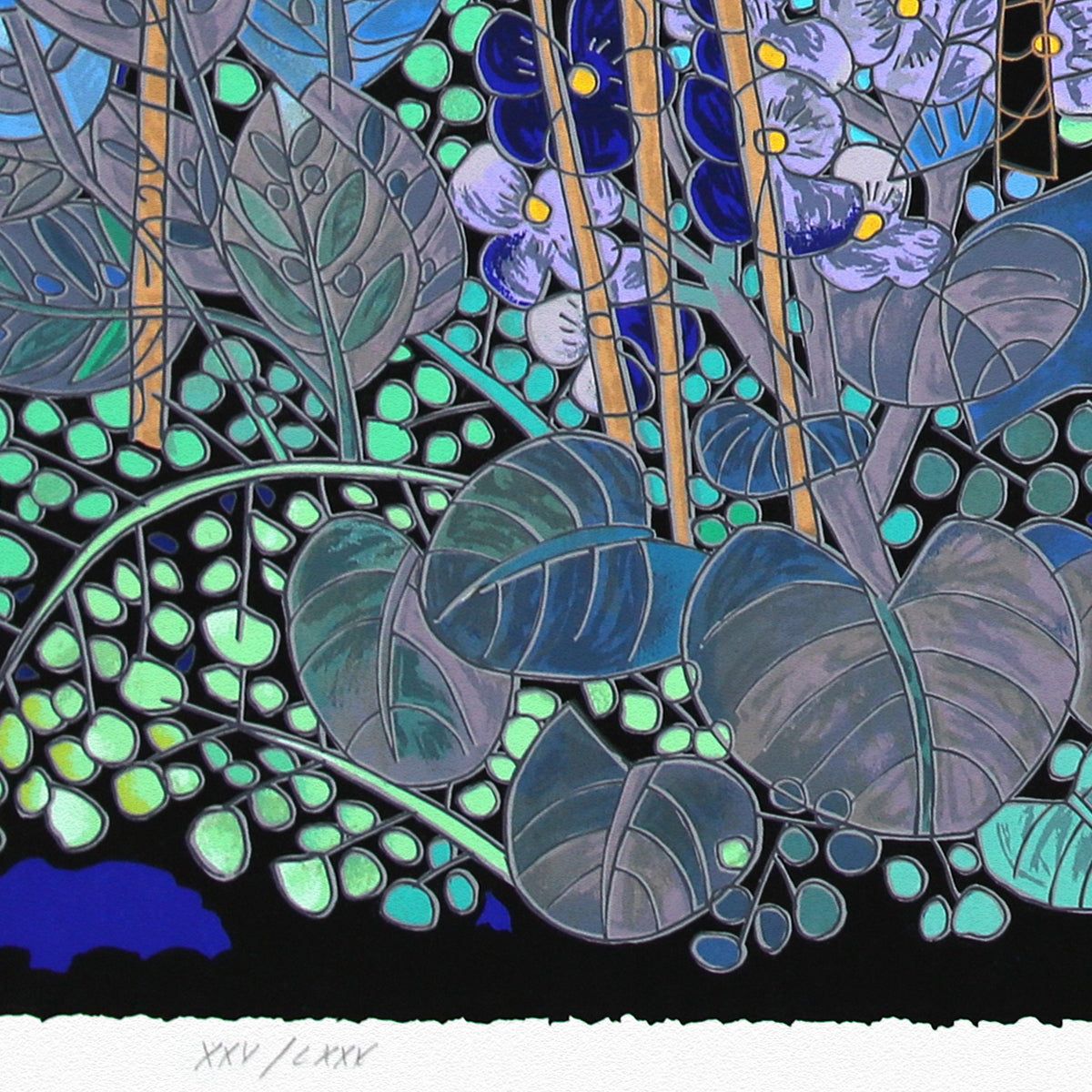 Jian Tie Feng- Silkscreen "Esmeralda Forest"